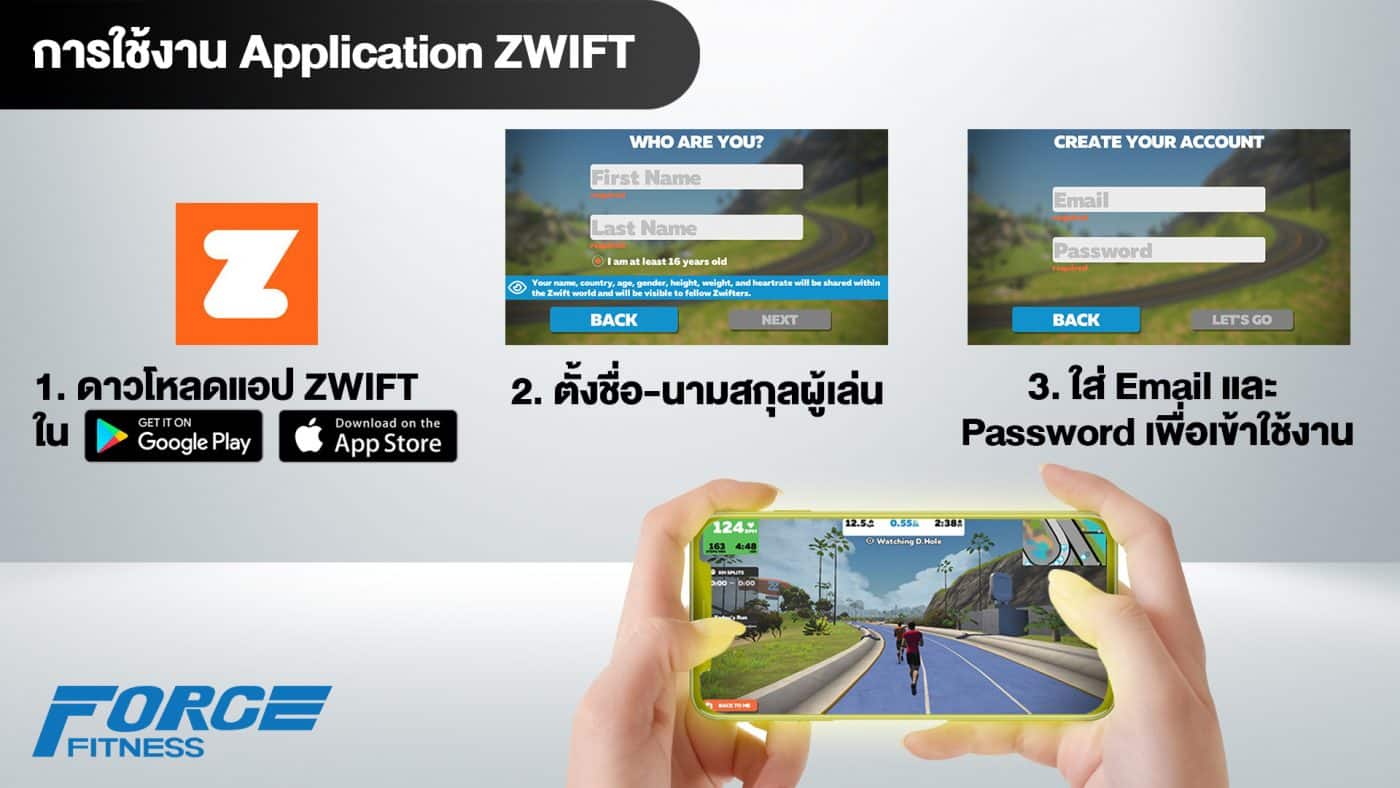 การใช้งาน zwift กับลู่วิ่งไฟฟ้า